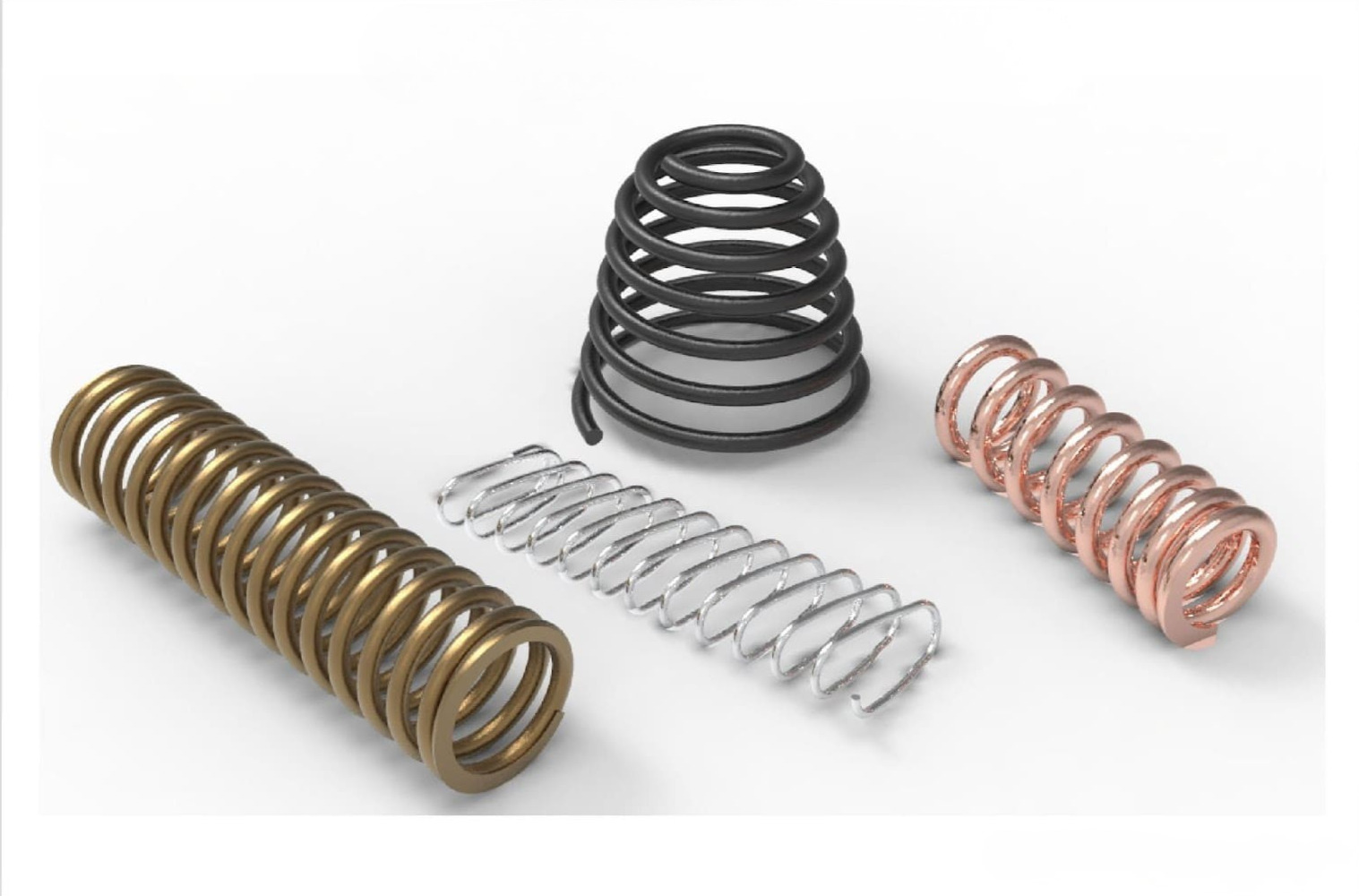 Custom precision compression springs manufactured by Minuteman Spring Company, Millbury MA